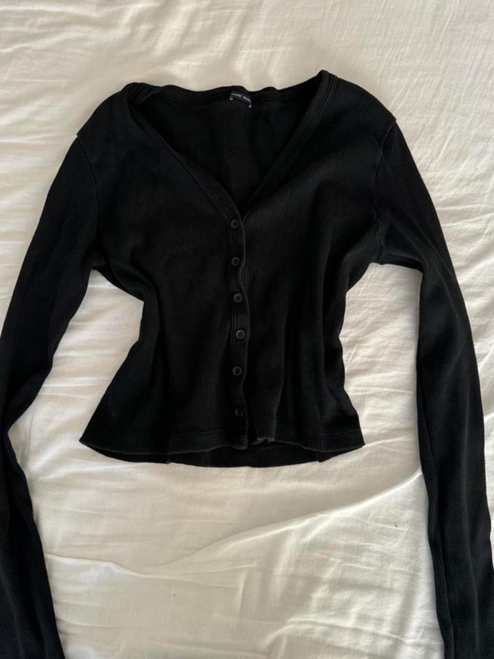 Brandy Melville Black Cardigan Button up Sweater